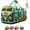 style2, variant on Hippie Van Quilted Duffle Bag, Weekender Travel Overnight Luggage, Adjustable Strap, Suitable For Outdoor Use By Women