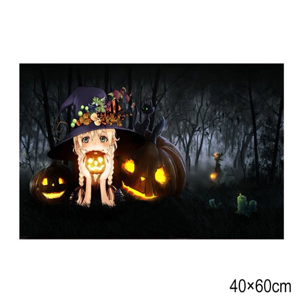 Alfombra De Piso Con Impresión De Miedo 3D Para Halloween Almohadilla Antideslizante A Prueba De Polvo Para La Decoración De Interiores Y Exteriores