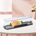 thumbnail image 1 of Caja para pasteles, recipiente para repostería, refrigerador, caja de mantenimiento fresco, caja de almacenamiento Rectangular, caja de postre de 31x11x76 cm, 1 of 8