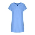 thumbnail image 5 of Delliss Girl's Fashion Summer Slim Fit Short Sleeve V Neck Dress 5-13 Years, 5 of 7