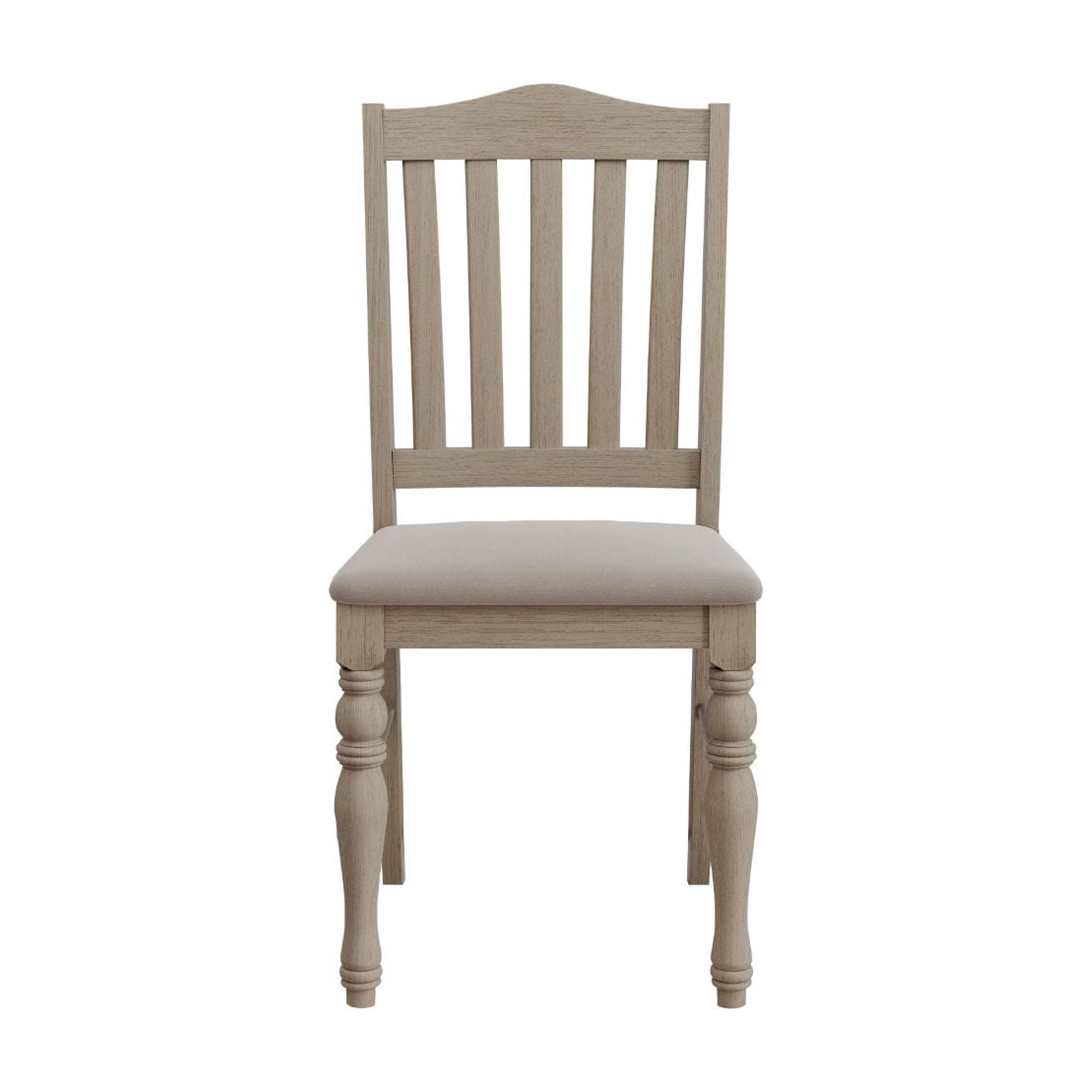 Home Design Mayfield Dining Chair (Set of 6), Warm Gray/Antique Gray