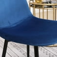 thumbnail image 6 of Roundhill Furniture Lassan Contemporary Fabric Dining Chairs, Set of 4, Blue, 6 of 14