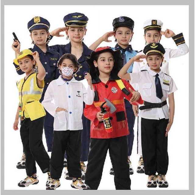 Disfraz de policía para niños, conjunto de cosplay para fiesta de Halloween, disfraz de actuación de Interpol para niños