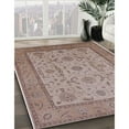 thumbnail image 3 of Ahgly Company Machine Washable Indoor Square Industrial Modern Khaki Rose Pink Area Rugs, 3' Square, 3 of 7