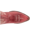 thumbnail image 4 of Corral Boots Womens E1318 Rioja Red Embroidered Snip Toe Cowboy  Casual Tal, 4 of 6
