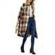 thumbnail image 3 of Chaqueta de Franela A Cuadros de Larga para Mujer, de Otoño, con Botones, Estilo Camisa Larga, de Gran Tamaño. Color Caramelo M, 3 of 9