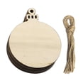 thumbnail image 3 of Señales De Paquete Redondo 10 Uds. De rodajas de madera, manualidades DIY con cuerda de cáñamo, etiquetas de regalo de madera para cumpleaños de boda, 3 of 8