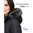thumbnail image 3 of Wantdo Women's Winter Coat Padded Jacket Warm Winter Puffer Coat Windproof Parka Jacket Dark Grey M, 3 of 5