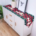 thumbnail image 3 of Chemins de Table avec Sapin de Noël, Orignal, Cerf, Rouges, à Carreaux Buffalo pour les Fêtes, Antidérapants, en Jute, Chemin de Table en Coton et Lin, Foulards de Table, Décor de Mise en Scène pour Ferme, Mariage, Fête, Souper, Maison, 13X70 Pouces, 3 of 8