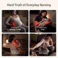 thumbnail image 3 of MAMAZING Nursery Rocking Chair Swivel Glider Oversized Recliner with Pockets Electric Power Baby Nursing Chair White, 3 of 10