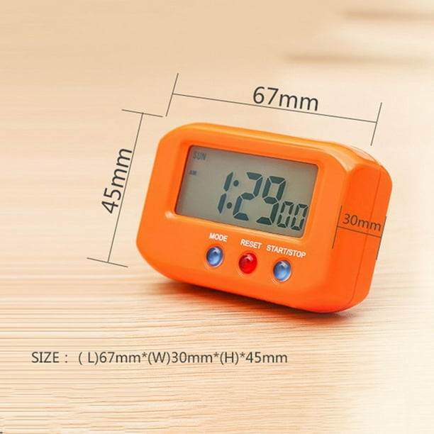 Batteriebetrieben Mini Autouhr Digital LCD Zeit Anzeige Uhr Armaturenbrett  