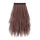 thumbnail image 2 of Falda larga de tul ajustada de cintura alta para mujer, vestido largo de malla con cintura elástica de 80cm, 2 of 2