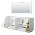thumbnail image 2 of Wyndham Collection Wcf414184d-Cxsxx-M70 Strada 83" Double Free Standing Vanity Cabinet -, 2 of 7