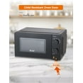 thumbnail image 2 of COMMERCIAL CHEF 0.6 Cubic Foot Microwave with 6 Power Levels, Small Microwave with Grip Handle, 600W Countertop Microwave with 30 Minute Timer and Mechanical Dial Controls, Black, 2 of 6