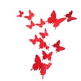 thumbnail image 3 of Toystoory 12 Uds. Adhesivo 3D estéreo de simulación Scalewing para dormitorio, pegatina decorativa de PVC para pared, decoración extraíble Decoración del hogar rojo, 3 of 3