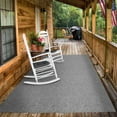 Indoor Outdoor Carpet with Rubber Marine Backing Gray 6 Feet x 35