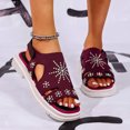 thumbnail image 2 of VEKDONE Sandales Boho pour Femmes Mode Décontractée Tête Ronde Sandales Confortables Chaussures de Plage Décontractées, 2 of 9