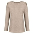 thumbnail image 3 of Women Blouses Long Sleeve Fitness Woman Sweaters Extra Small Shirts Women Olive Long Sleeve Shirt Turtle Neck Womens T Shirrs Short Tee Shirts Graphic Tees T Shirt Patch Summer Button down Khaki M, 3 of 9
