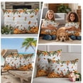 thumbnail image 5 of Orange Yellow Pumpkin Fall Outdoor Waterproof Pillow Covers, Thanksgiving Leaves Botanical Wooden Decorative Rectangle Throw Pillowcase Sofa Cushion Sham for Patio/Couch/Chair, 20"x12" 2 Pack, 5 of 8
