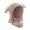 Khaki, variant on Autumn Winter Children Hat with Clear Face Guard Cartoon Bear Ear Shape Thickened Plush Hat Boys Girls Scarf Ear One Piece Headgear Hat