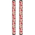thumbnail image 1 of NETILGEN 2PCS Refrigerator Door Handle Covers Cute Pink Cherry Print Kitchen Appliance Armrest Decoration Mat for Fridge Dishwashers Microwave, 1 of 7