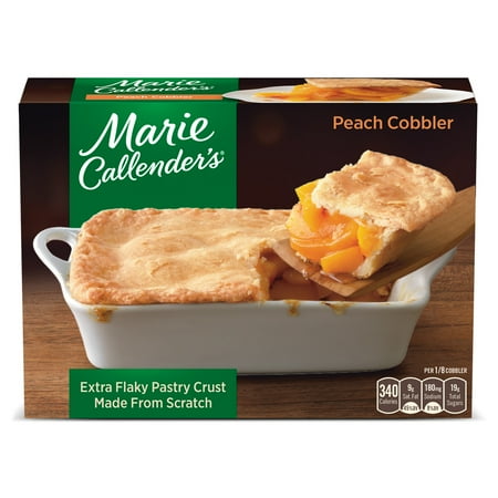 Marie Callender's Peach Cobbler, Frozen Dessert Pie, 32 oz.
