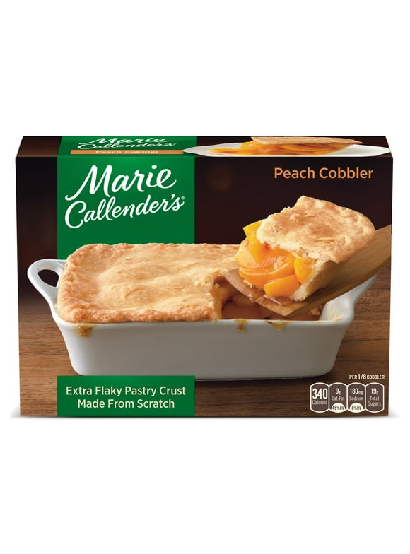 Marie Callender's Peach Cobbler, Frozen Dessert, 32 oz (Frozen)