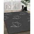 thumbnail image 2 of Ahgly Company Indoor Square Patterned Charcoal Black Area Rugs, 7' Square, 2 of 6