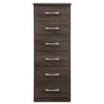 thumbnail image 2 of Boston 6 Drawer Chest of Drawers (18 in L. X 16 in W. X 46 in H.)-Color:Wenge, 2 of 3