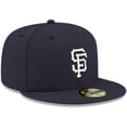 thumbnail image 3 of Men's New Era Navy San Francisco Giants White Logo 59FIFTY Fitted Hat, 3 of 6