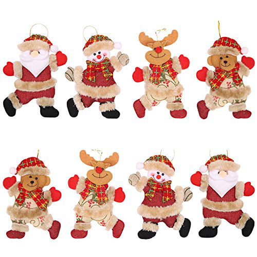 WUJOMZ 2021 Christmas Ornaments Sets of 8 Pcs Funny Christmas Decorations for Christmas Tree 