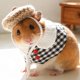 thumbnail image 4 of 1 juego de ropa para hámster, gorro de punto con correa ajustable, top de ganchillo, hámster, conejillo de indias, animales pequeños, accesorios de disfraz, suministros para mascotas, 4 of 8