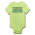 thumbnail image 1 of CafePress - You Mess With My Godfather - Baby Light Bodysuit, 1 of 1