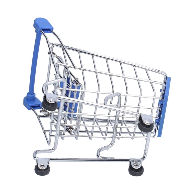 Mini Carro de Mano de Supermercado Ecomeon Juguete Azul