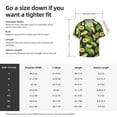 thumbnail image 5 of Kuqiui Fresh Avocado Print Men's Button Down Shirts Short Sleeve Casual Shirts Hawaiian Shirts Vacation Wedding Shirts with Pocket-3X-Large, 5 of 5