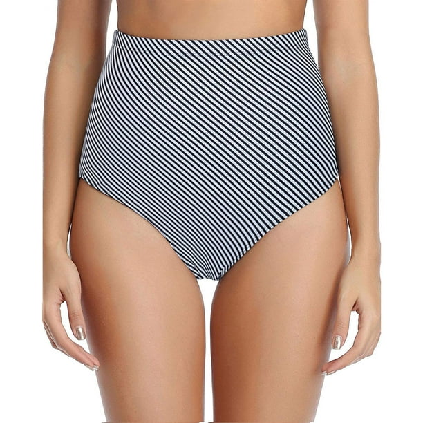Moonker Women High Waisted Bikini Swim Pants Shorts Bottom