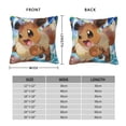 thumbnail image 4 of Kawaii Cute Eevee Throw Pillow Case Shell Soft Pillowcase Throw Covers For Couch Sofa Home Decoration, 4 of 9
