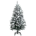 thumbnail image 4 of vidaXL Artificial Hinged Christmas Tree 150 LEDs & Ball Set 47.2", 4 of 12
