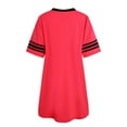 thumbnail image 3 of Richie House Womens Sleepwear Short Sleeve Nightgowns Sleepshirt Loose Nightshirt Loungewear RHW2929-B-S, 3 of 3