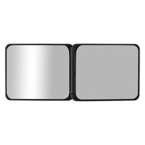 Unique Bargains Square Compact Mirror Cosmetic Mirror 1 Pc Black