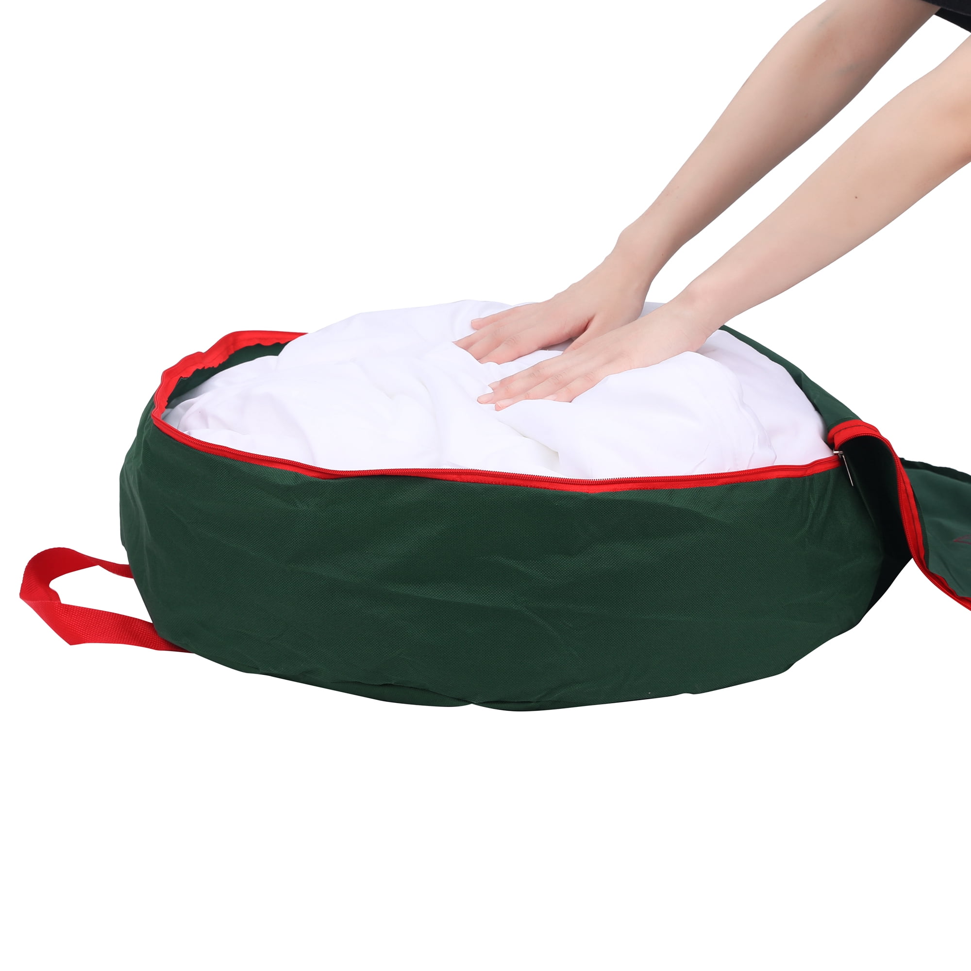 Unique Bargains 1 Pack Clothes Storage Bags Moving Bags Green 23.5*7in