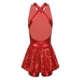 thumbnail image 2 of Alvivi Girls Jazz Modern Tap Dancewear Sleeveless Sequined Ballet Dance Leotard Dress 6-16, 2 of 7