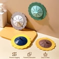 thumbnail image 2 of Cateissary Cubierta de desagüe de suelo Colador de ducha Colector de pelo Alfombrilla de lavabo reutilizable Filtro de alcantarillado de Juegos de accesorios de baño Blanco, 2 of 6