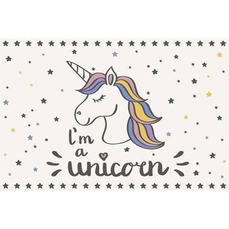 I m a Unicorn Vinyl Mat  Rectangle  3.2 x4.8