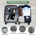 thumbnail image 6 of 20” Carry-on Luggage, ABS+PC Expandable Suitcase with Front Laptop Pocket, Hardside Luggage with Wheels, Green, 6 of 14
