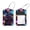 multicolored 2, variant on 2 Pcs Luggage Tags, Skull Purple Flowers Pattern Privacy Cover ID Label with Stainless Steel Loop and Address Card for Travel Bag Suitcase