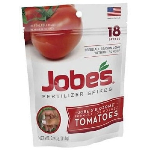 Jobe's 06005 18 Pack 6-18-6 Tomato Fertilizer / Food Spikes - Quantity of 24