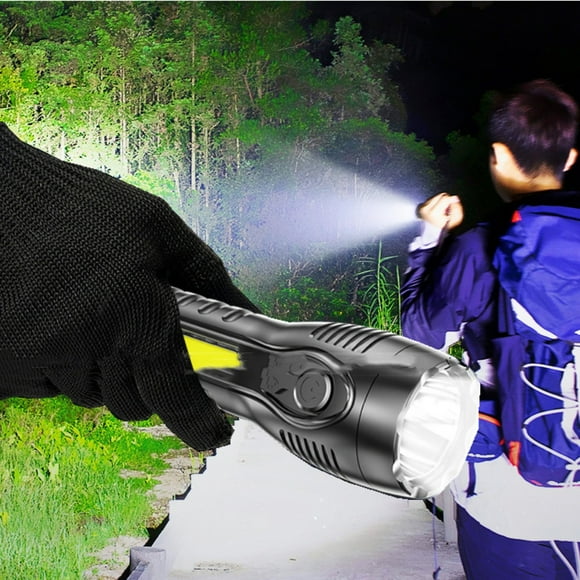 Rechargeable LED Flashlight | 20000 Lumens Super Bright with COB Work Light | 3 Modes & USB Charging | IPX4 Water Resistant for Camping, Hiking & Emergency