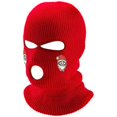 thumbnail image 1 of Cara Completa De Punto De 3 Agujeros De Navidad Polaina De Cuello De Esquí Pasamontañas De Invierno Sombrero De Punto Cálido Para Hombres Mujeres Deportes Al Aire Libre Minnieouse HA046733-01, 1 of 6
