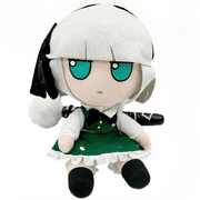 Touhou Plush Toys, Lovely Cartoon Touhou Project Plush Doll, Collectible Kawaii Plushies Doll, Soft Anime Figure Pillow, Gifts for Boys Girls (White Hair)